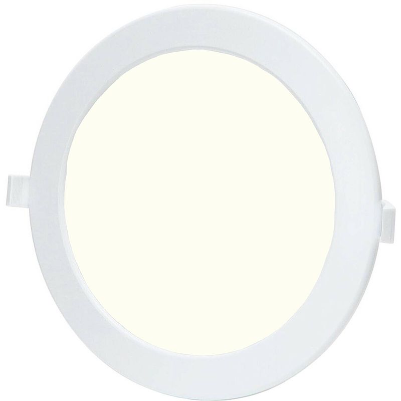 Foto van Led downlight - smart led - wifi led - slimme led - aigi zumba - 18w - natuurlijk wit 4000k - inbouw rond - mat wit -