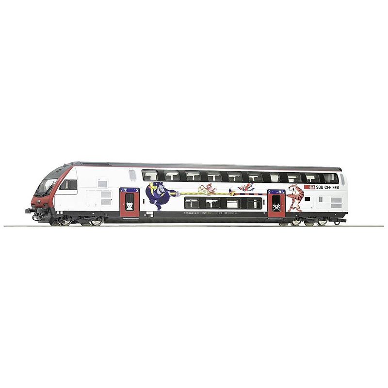 Foto van Roco 74718 h0 dubbeldeksrijtuig van de sbb 2) klasse, type bt ic2020 (dcc)