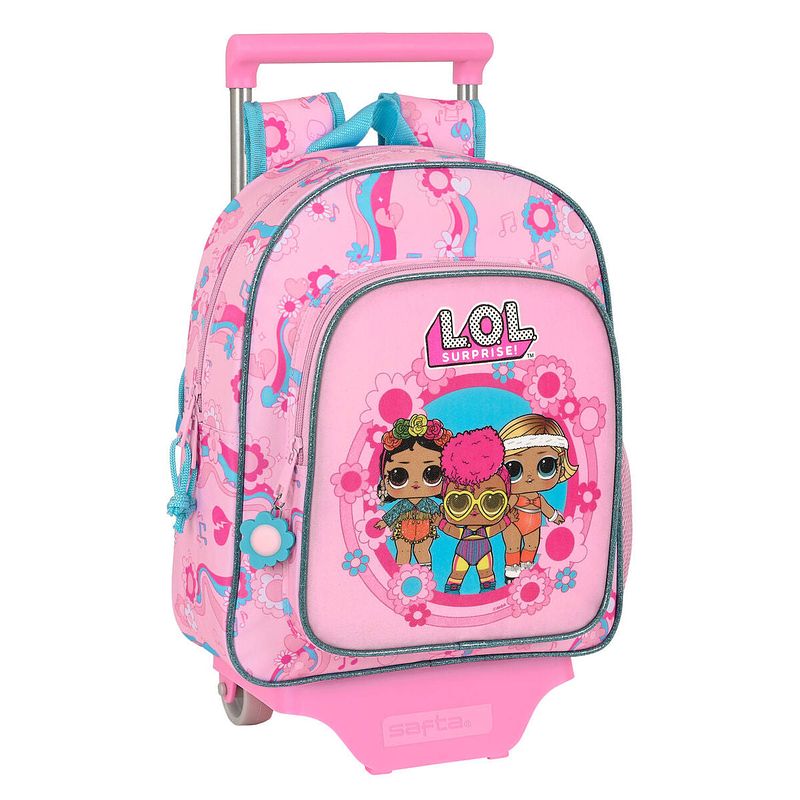 Foto van Schoolrugzak met wielen lol surprise! glow girl roze (28 x 34 x 10 cm)