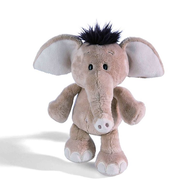 Foto van Nici olifant pluche knuffel - grijs - 25 cm - knuffeldier