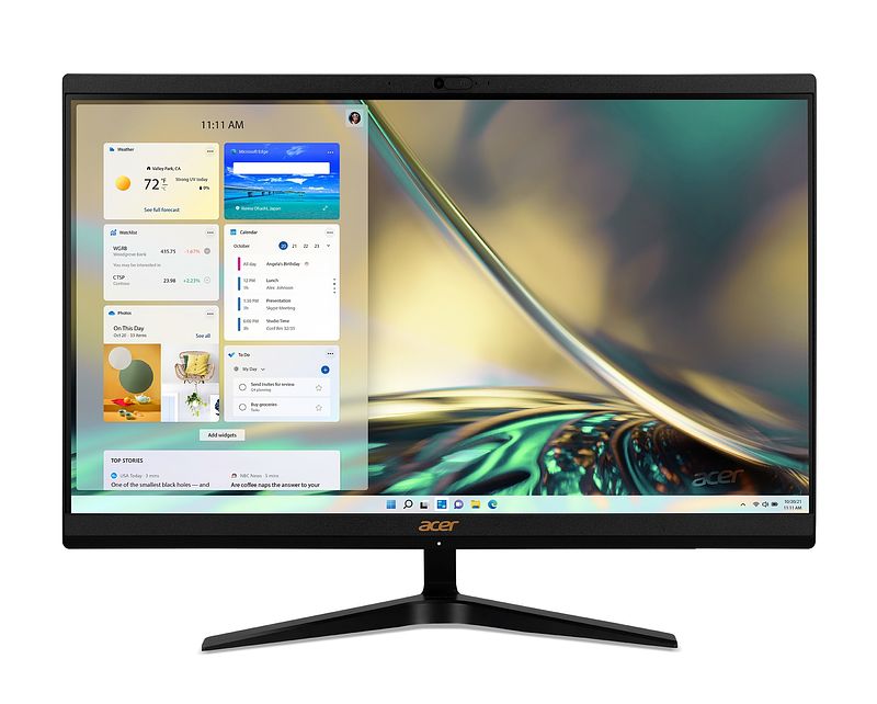 Foto van Acer aspire c24 (1700 i5216 nl) all-in-one pc zwart