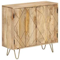 Foto van Vidaxl dressoir 80x30x75 cm massief mangohout