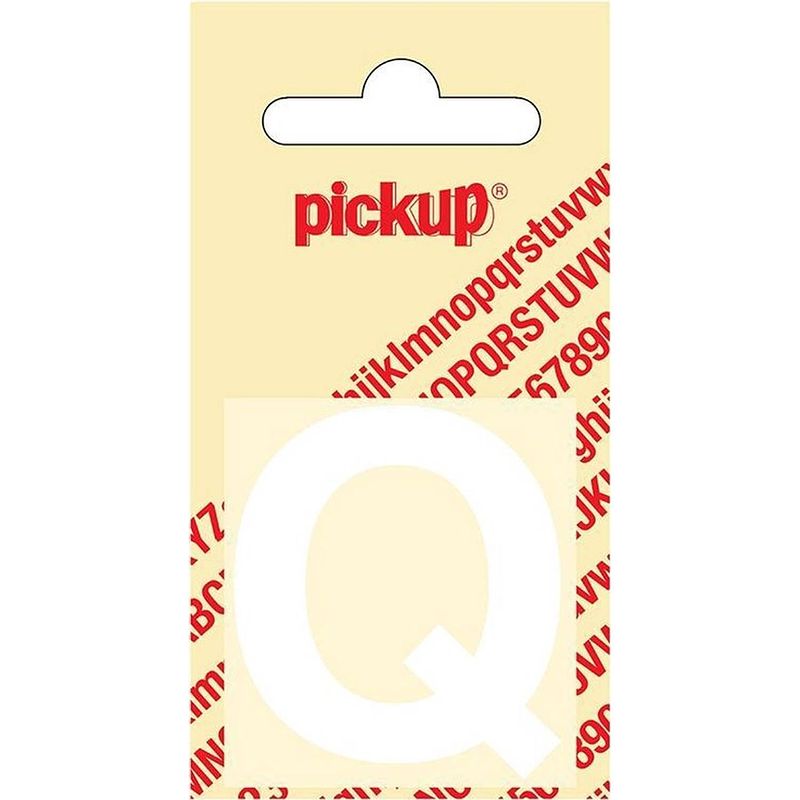 Foto van Plakletter helvetica 40 mm sticker witte letter q