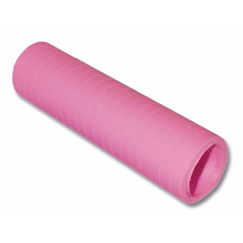 Foto van 4x stuks baby roze serpentine rollen 4 meter - serpentines