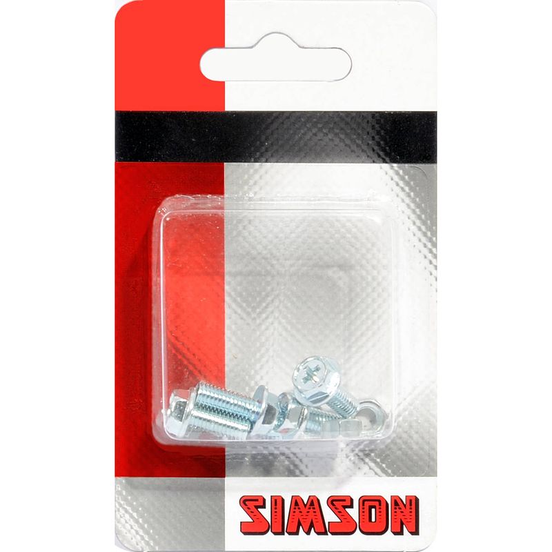 Foto van Simson spatbordbouten m5 x 12 mm zilver 5 stuks