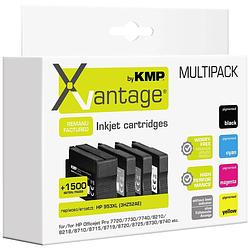 Foto van Xvantage inkt combipack vervangt hp 953xl (l0s70ae, f6u16ae, f6u17ae, f6u18ae) compatibel 4-pack cyaan, geel, magenta, zwart 1747,4085 1747,4085