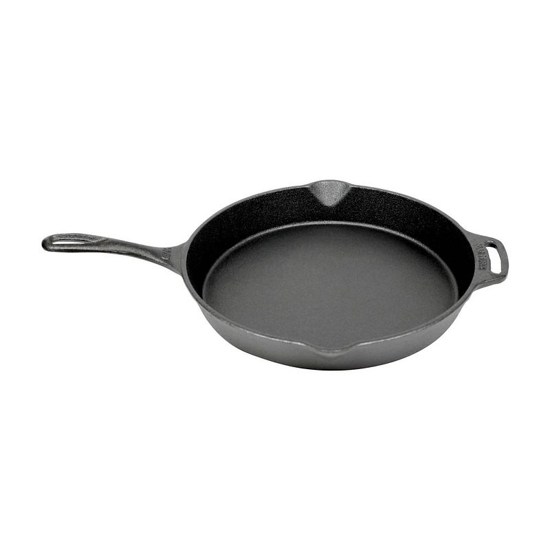 Foto van Valhal outdoor skillet / koekenpan met steel - gietijzer, diameter 30cm - vh30