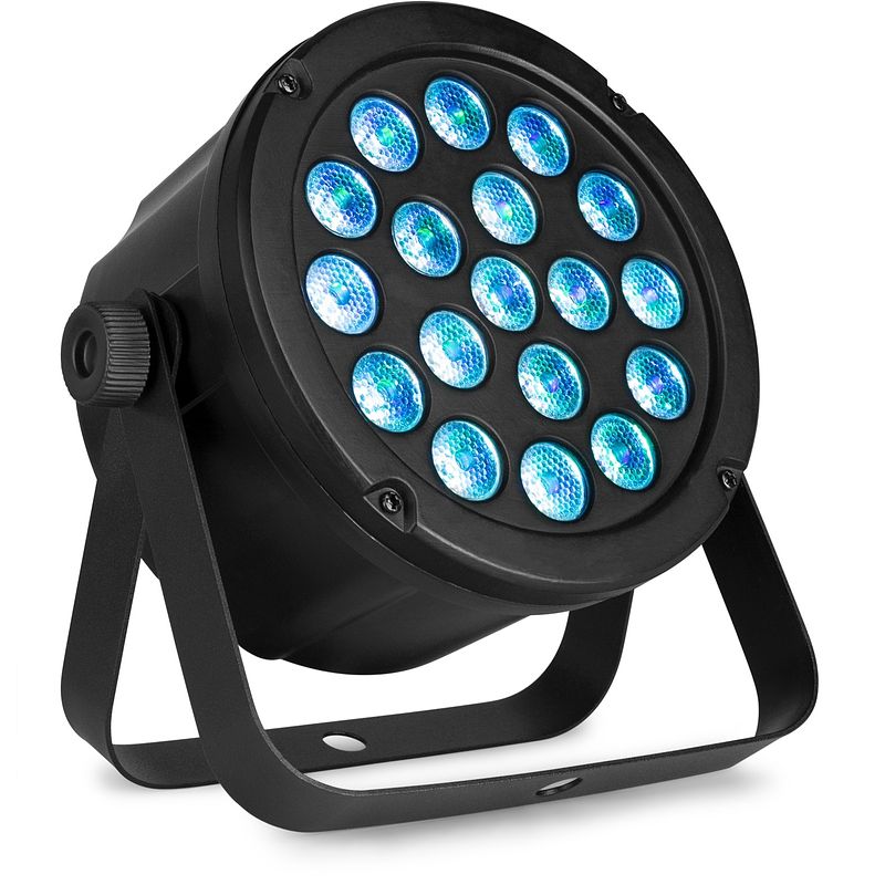 Foto van Beamz slimpar45 18x 3w led par