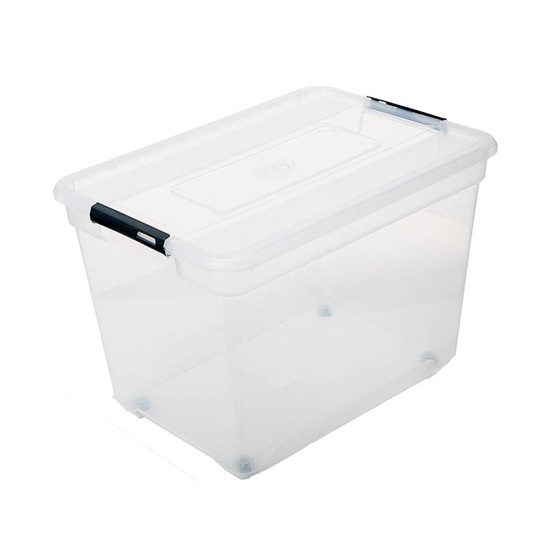 Foto van Stevige opbergbox five® - 80 liter - rolbaar