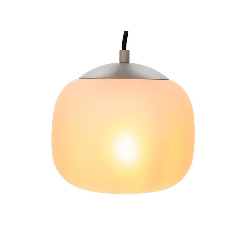 Foto van Eglo cominio hanglamp - e27 - ø 18,5 cm - zandkleurig/taupe - glas