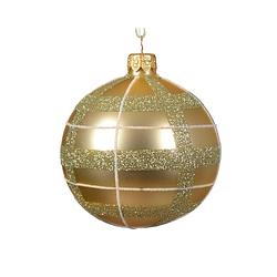 Foto van Decoris - kerstbal glas d8 cm licht goud a2 i kerst