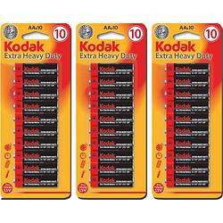 Foto van Kodak aa batterijen extra heavy - penlite - 30 stuks