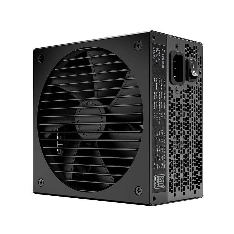 Foto van Fractal design ion+ 2 platinum 860w pc-netvoeding 860 w 80 plus platinum