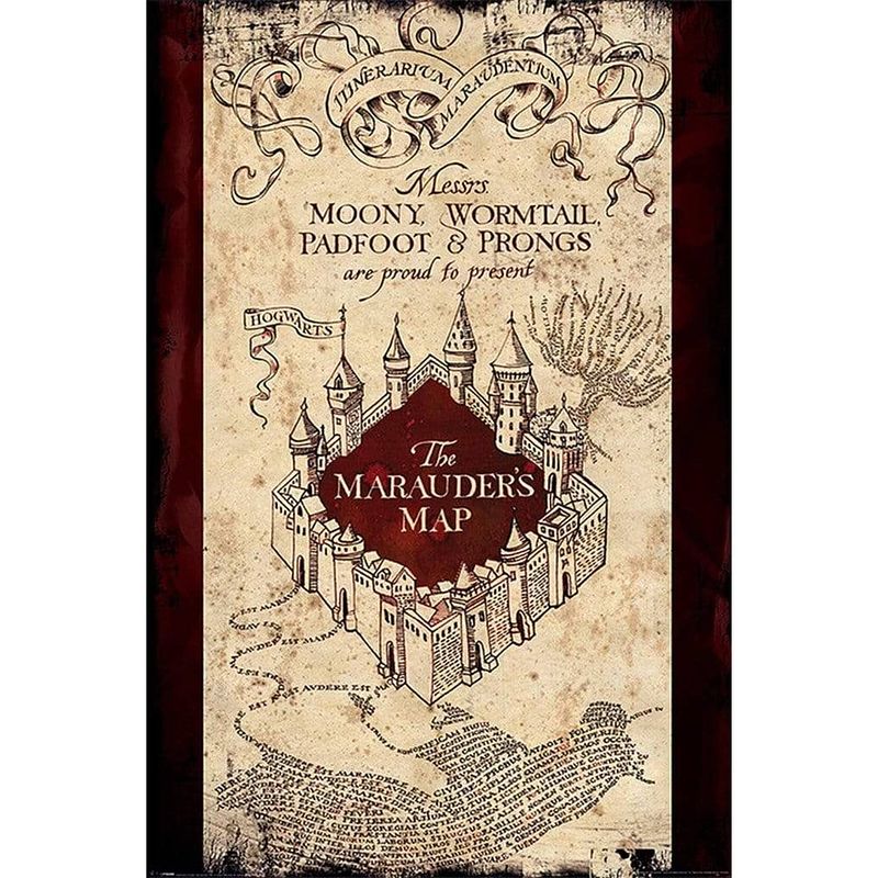 Foto van Pyramid harry potter the marauders map poster 61x91,5cm