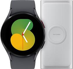 Foto van Samsung galaxy watch5 zwart 40mm + battery pack draadloze powerbank 10.000 mah