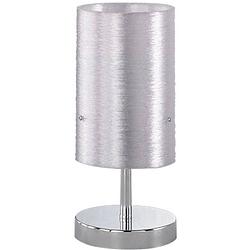 Foto van Led tafellamp - tafelverlichting - trion licon - e14 fitting - dimbaar - rond - mat chroom - aluminium