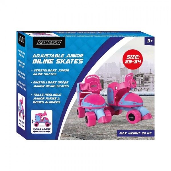 Foto van Alert inline skates junior meisjes maat 29-34 roze