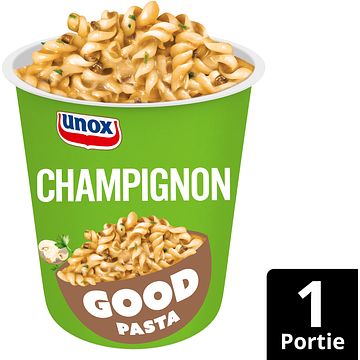 Foto van Unox good pasta champignon 59g aanbieding bij jumbo | per verpakking m.u.v. 5pack en 10pack