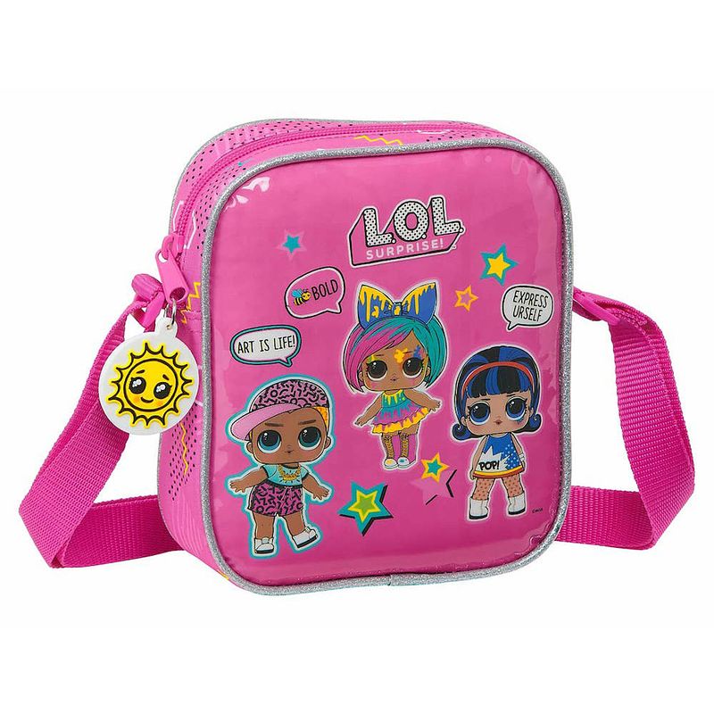 Foto van Lol surprise! mini schoudertas, art club - 18 x 16 x 4 cm - polyester