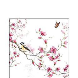 Foto van Ambiente servetten bird & blossom 33cm