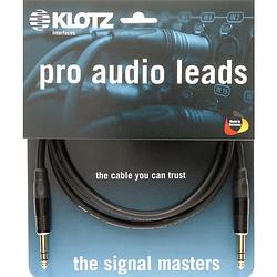 Foto van Klotz b-3 b3pp1k1000 audiokabel 6.3mm jack 3p verguld 10m