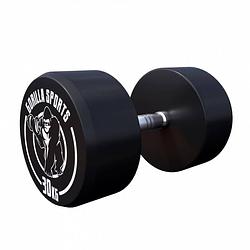 Foto van Gorilla sports dumbell - 30 kg - gietijzer (rubber coating) - met logo