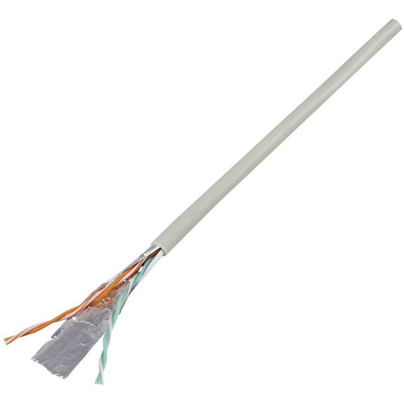 Foto van Conrad components 1226966 telefoonkabel j-y(st)y 2 x 2 x 0.60 mm grijs 10 m