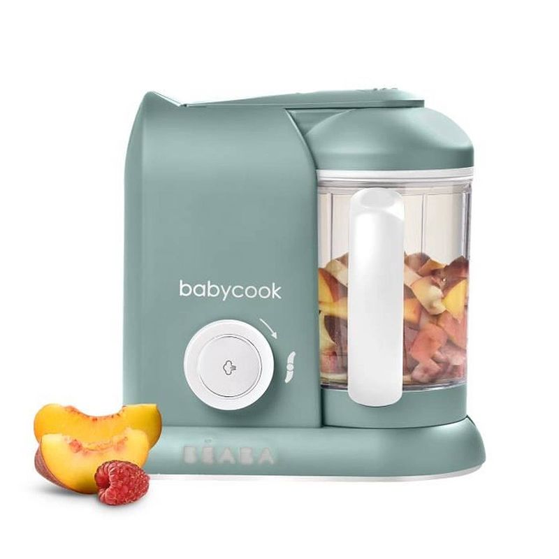 Foto van Beaba, babycook solo, 4 in 1 babyrobot, fornuis, blender - eucalyptus