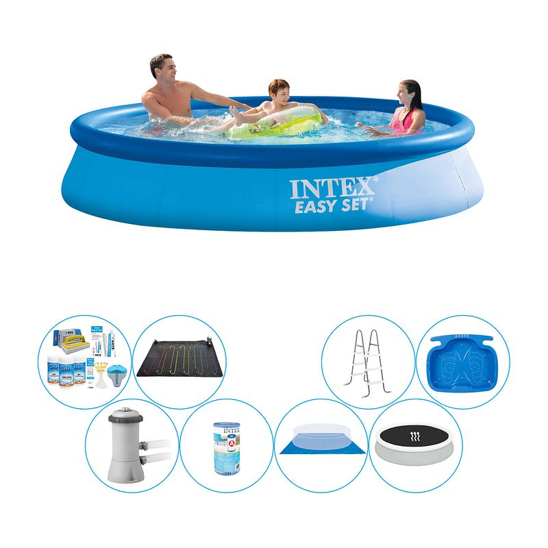 Foto van Intex easy set rond 366x76 cm - deluxe zwembad pakket