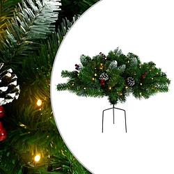 Foto van Vidaxl tuinkerstboom met led'ss 40 cm pvc groen