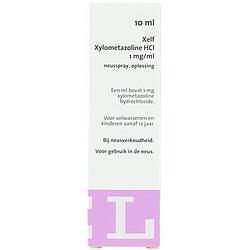 Foto van Xelf xylometazoline neusspray 1,0 mg/ml 10ml bij jumbo