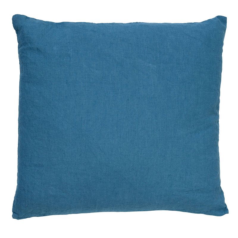 Foto van Dutch decor linn - kussenhoes linnen provincial blue 45x45 cm - blauw - blauw