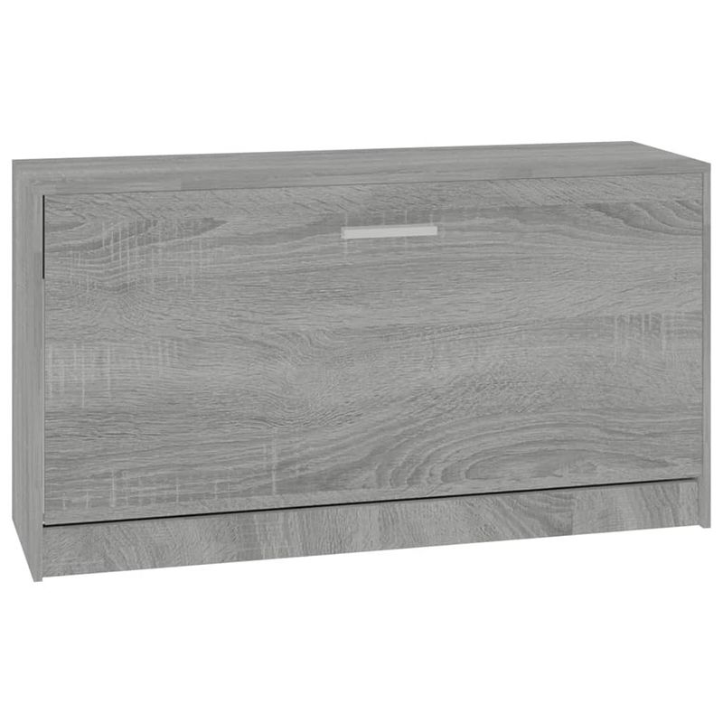 Foto van Vidaxl schoenenbank 80x24x45 cm bewerkt hout grijs sonoma eikenkleur