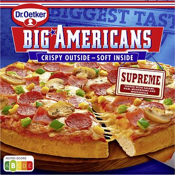 Foto van Dr. oetker big americans pizza supreme 455g bij jumbo