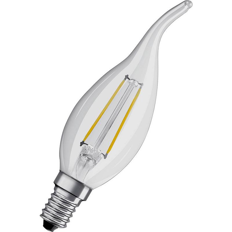 Foto van Osram 4058075436640 led-lamp energielabel f (a - g) e14 kaars windlicht 2.5 w = 25 w warmwit 1 stuk(s)