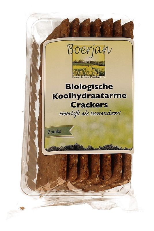 Foto van Boerjan crackers naturel koolhydraatarm