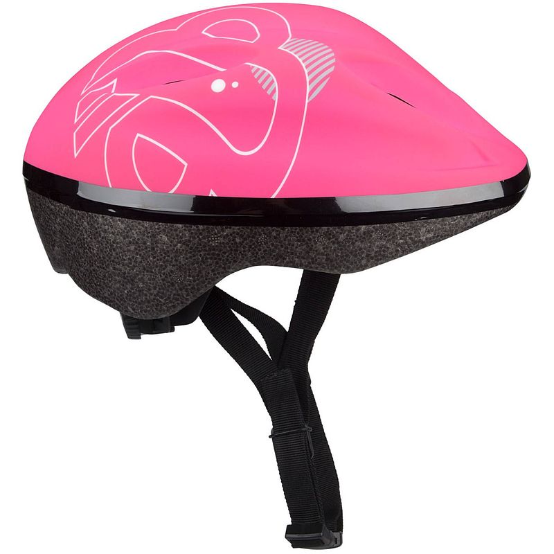 Foto van Nijdam helm rosie road meisjes eps/pet zwart/roze mt 52-56 cm