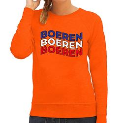 Foto van Oranje koningsdag sweater - boeren protest - dames 2xl - feesttruien