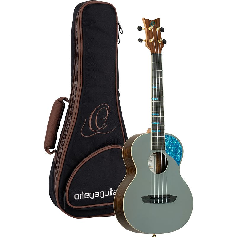 Foto van Ortega ghost series rugh-plt tenor ukelele met gigbag