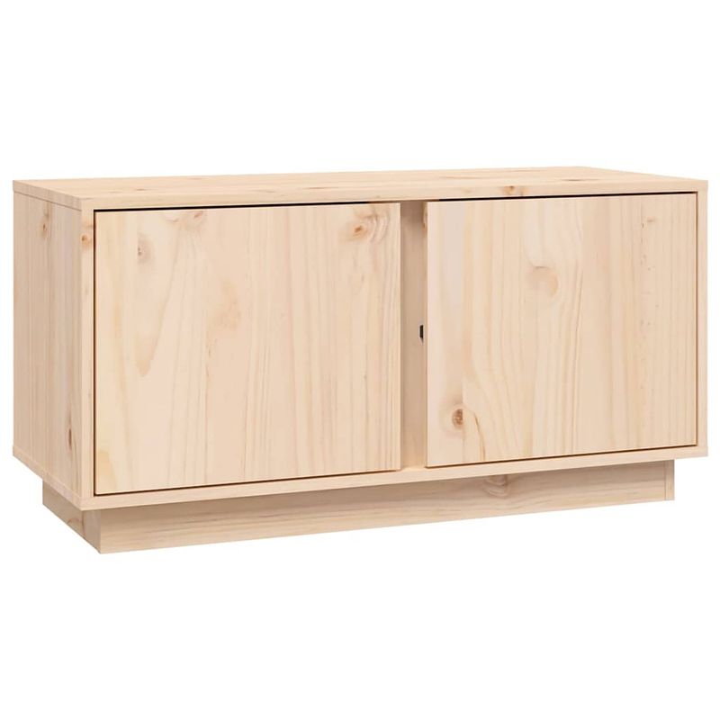 Foto van The living store tv-kast grenenhout - 80 x 35 x 40.5 cm - trendy design