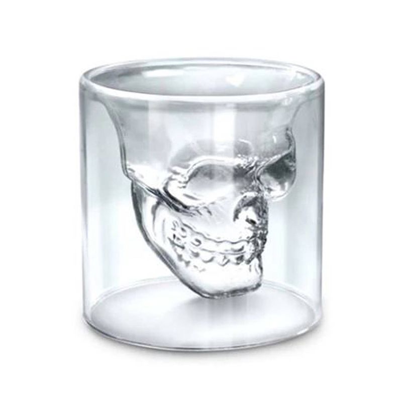 Foto van Aretica shot glaasje skull set van 4 glas -
