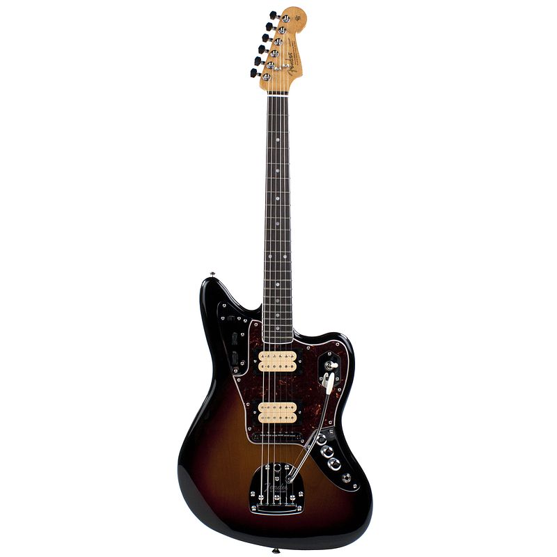 Foto van Fender kurt cobain jaguar nos 3-color sunburst rw