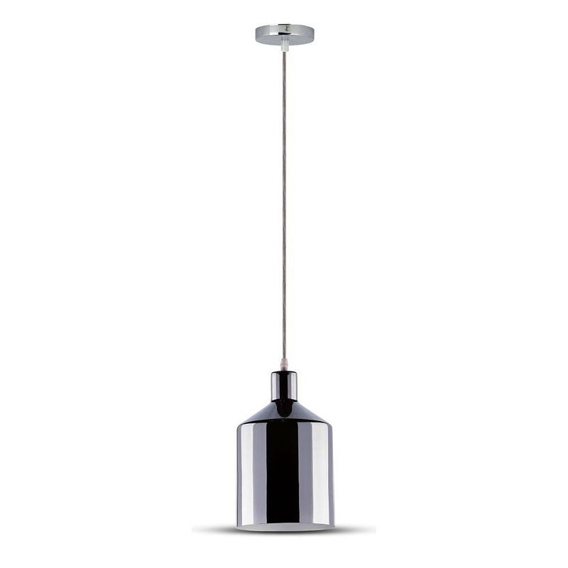 Foto van V-tac hanglamp vt-8175 17 x 100 cm e27 staal 60w chroom