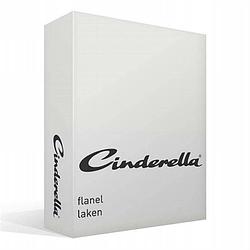 Foto van Cinderella flanel laken - 100% geruwde flanel-katoen - lits-jumeaux (240x260 cm) - off-white