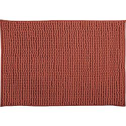 Foto van Msv badkamerkleed/badmat tapijtje voor op de vloer - terracotta - 50 x 80 cm - microvezel - badmatjes