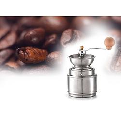 Foto van Hi handmatige koffiemolen - rvs - groot opvangreservoir - handgemalen koffie