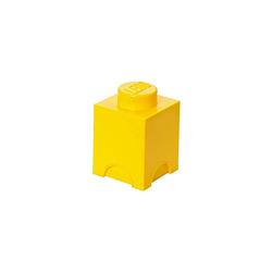 Foto van Set van 2 - opbergbox brick 1, geel - lego