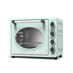 Foto van Turbotronic ev35 retro rvs elektrische oven 35 liter - turquoise