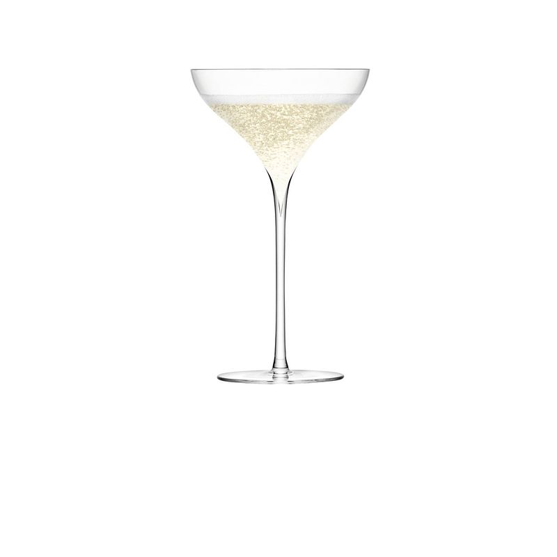 Foto van L.s.a. - savoy champagne glas 250 ml set van 2 stuks - glas - transparant