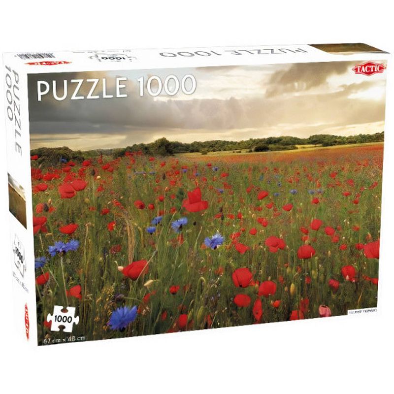 Foto van Tactic legpuzzel bloemenveld 67 x 48 cm 1000 stukjes